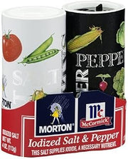 McCormick Iodized Salt & Pepper 5.25 OZ (Pack of 24) by Morton Salt