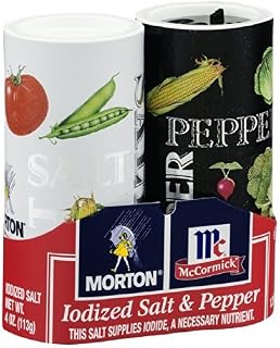McCormick Iodized Salt & Pepper 5.25 OZ (Pack of 24) by Morton Salt