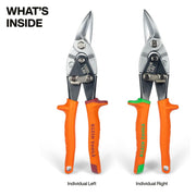 KLEIN TOOLS 2-Pc Kit Left & Right Cutting / Multicolor / 1 Nippers & Snips