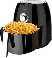 MLL 4.5L Air Fryer for Low Fat Cooking Adjustable Temperature Control and Timer 360° Hot Air Circulation Technology 1300W Power Black