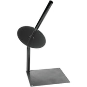 Roll Bag Holder Tabletop Corner Angle Black Metal- 10" Sq x 25" H by HUBERT – Metal, Black, Model WCH0358HUB