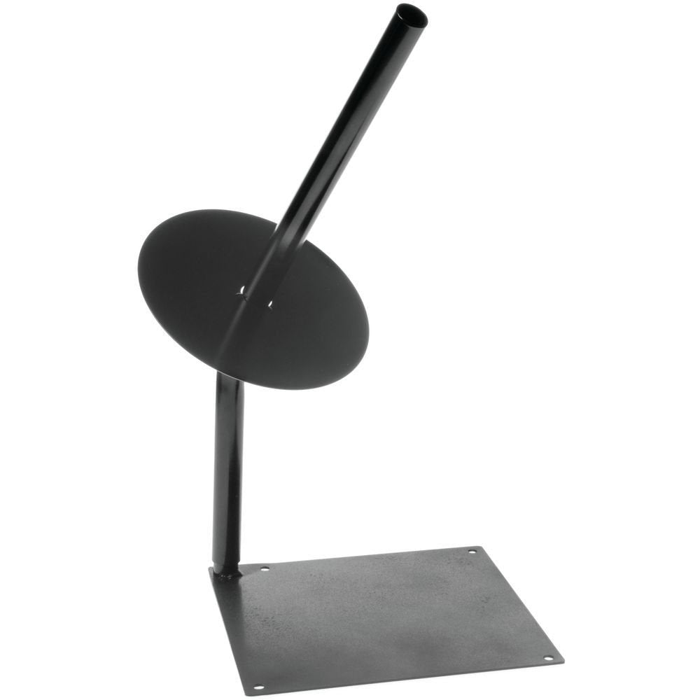 Roll Bag Holder Tabletop Corner Angle Black Metal- 10" Sq x 25" H by HUBERT – Metal, Black, Model WCH0358HUB