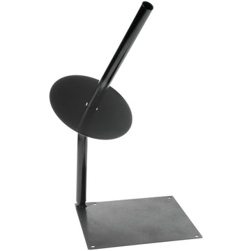 Roll Bag Holder Tabletop Corner Angle Black Metal- 10" Sq x 25" H by HUBERT – Metal, Black, Model WCH0358HUB