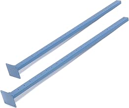 Global Industrial 48" H Upright Kit, Pair, 200 lbs. Capacity, Steel, Blue