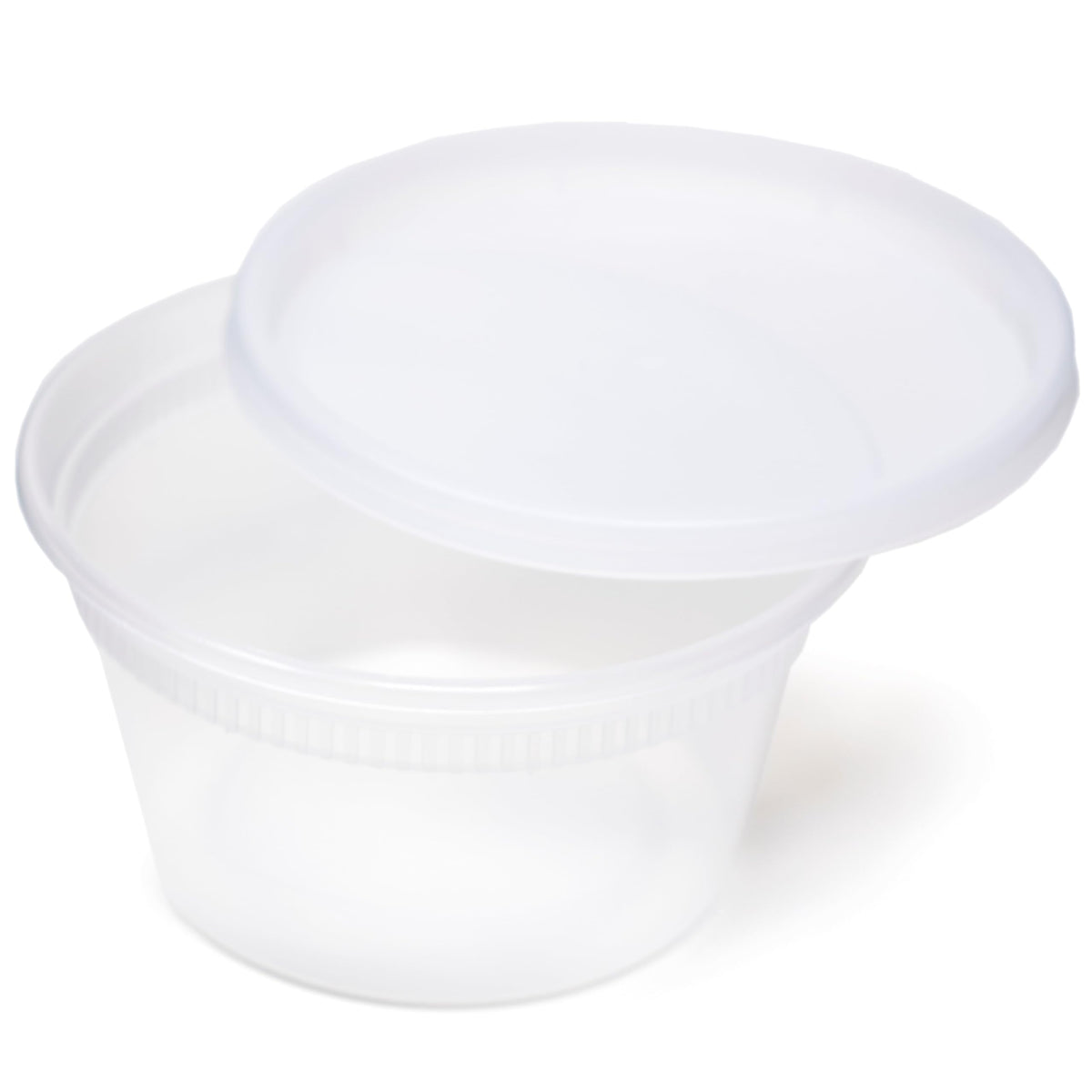 12 oz DELItainer Clear Round Deli Container Combo Pack 240/CS by Newspring – 12 oz., 12.0 ounces, Polypropylene, Translucent, Model YL2512