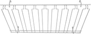 Winco Chrome Plated Overhead Glass Rack, 18-Inch by 36-Inch by 4-Inch | Restaurant service, Great for Entrees, Salads, Desserts and Appetizers