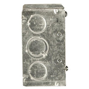 Wiring 4" TKO Knockouts 2-1/8" Deep Square Box by Hubbell – HUBBELL WIRING, Alloy Steel, Gray