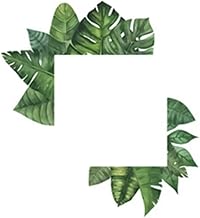 Tropical Plant Switch Sticker Waterproof PVC Self Adhesive Wall Decor for Bathroom Humid Environment