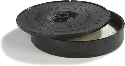 Carlisle FoodService Products Jumbo Server Tortilla Server with Insulated Lid for Kitchens, Restaurants, Catering, Plastic, 12.75 X 2.625 Inches, Black