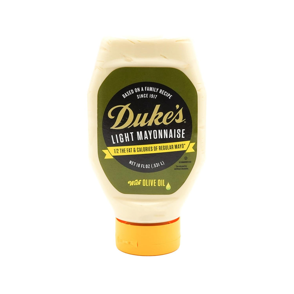 DUKE'S Olive Oil Mayo / 18 Ounce (Pack of 1) / White Mayonnaise