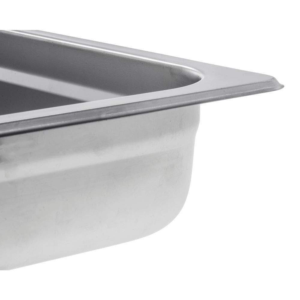 Serving Bowl Display Bowl Full Size Stainless Steel - 21" L x 13W x 2 1/2 H by HUBERT – Stainless Steel, Model J304FP