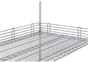 METRO Super Erecta® Wire Shelf Ledge, 4"H x 60"L, Chrome