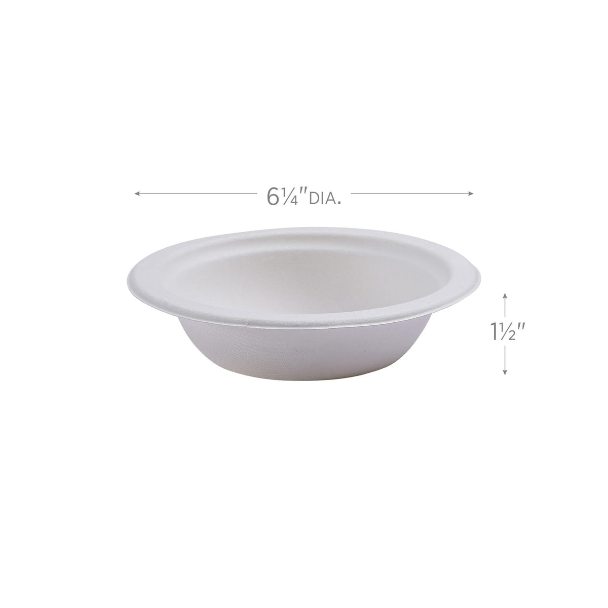Compostable 12oz Molded Fiber Bowls by ECO PRODUCTS – 12oz, 12.0 ounces, Molded Fiber, White, Pack of 1000