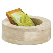 Round Mango Wood Riser - 6" Dia x 2" H by HUBERT – Wood, Natural