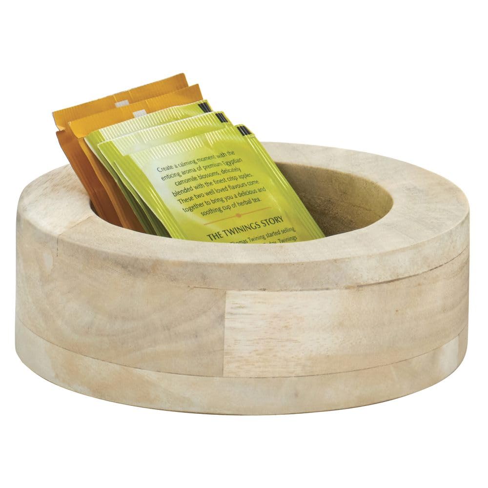 Round Mango Wood Riser - 6" Dia x 2" H by HUBERT – Wood, Natural