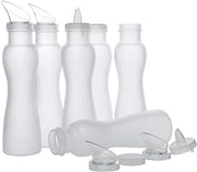 G.E.T. SDB-32-PC-6 32 oz. Clear Salad Dressing Bottles with (24) Lids