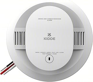 Kidde CUACFEX Hardwired Smoke and Carbon Monoxide Alarm with AA Battery Backup, Interconnectable, Model 21033083