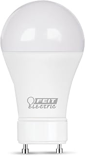 Feit Electric LED A19 60W Equivalent GU24 Base, 800 Lumens, Dimmable, 5000K, CEC Compliant Pack of 28