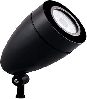 RAB Lighting HSLED13A Flood 13W Cool Led Spot Bullet with Hood and Lens Bronze, Hardwired