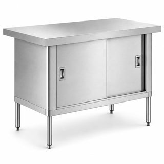 30 x 48 Inch Stainless Steel Work Table by Glownary – Steel, Silver, Model 522ebtkd3048d