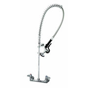 Stainless Steel Wall Mount Pre-Rinse Faucet Unit - 39" H by HUBERT – Stainless Steel, Model 5PR-8W00