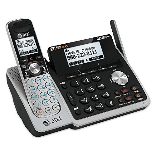 AT&T 1 Handset / Silver/black / 1 Landline Phones