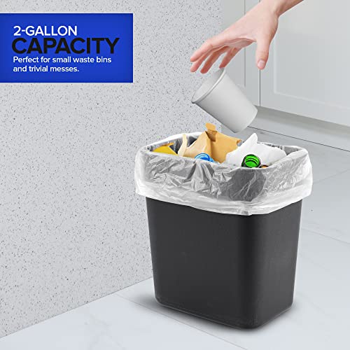Stock Your Home 200 Pack / 2 Gallon / Clear Trash Bags