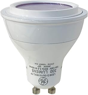 Lighting 92323 LED 5.5-watt (50-watt replacement), 330-lumen MR16 Light Bulb with GU10 Base Reveal, 1-Pack by GE Lighting