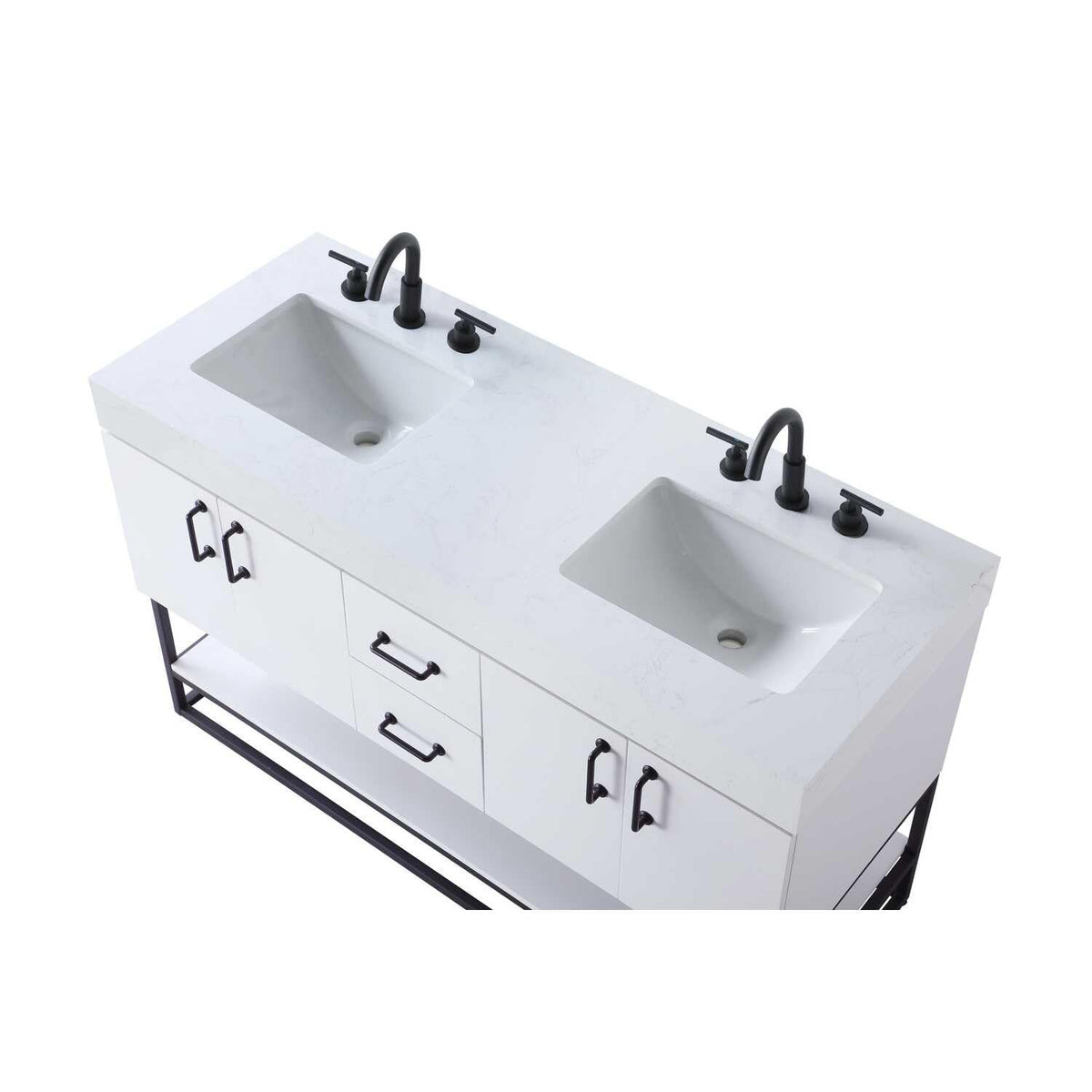 Caroline Bathroom Vanity White by Lighting Design – Wood, White, Model VF29254DWH