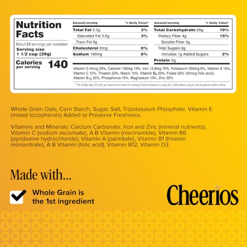 Cheerios Original / 29 Ounce (Pack of 4) / 1 Breakfast Foods