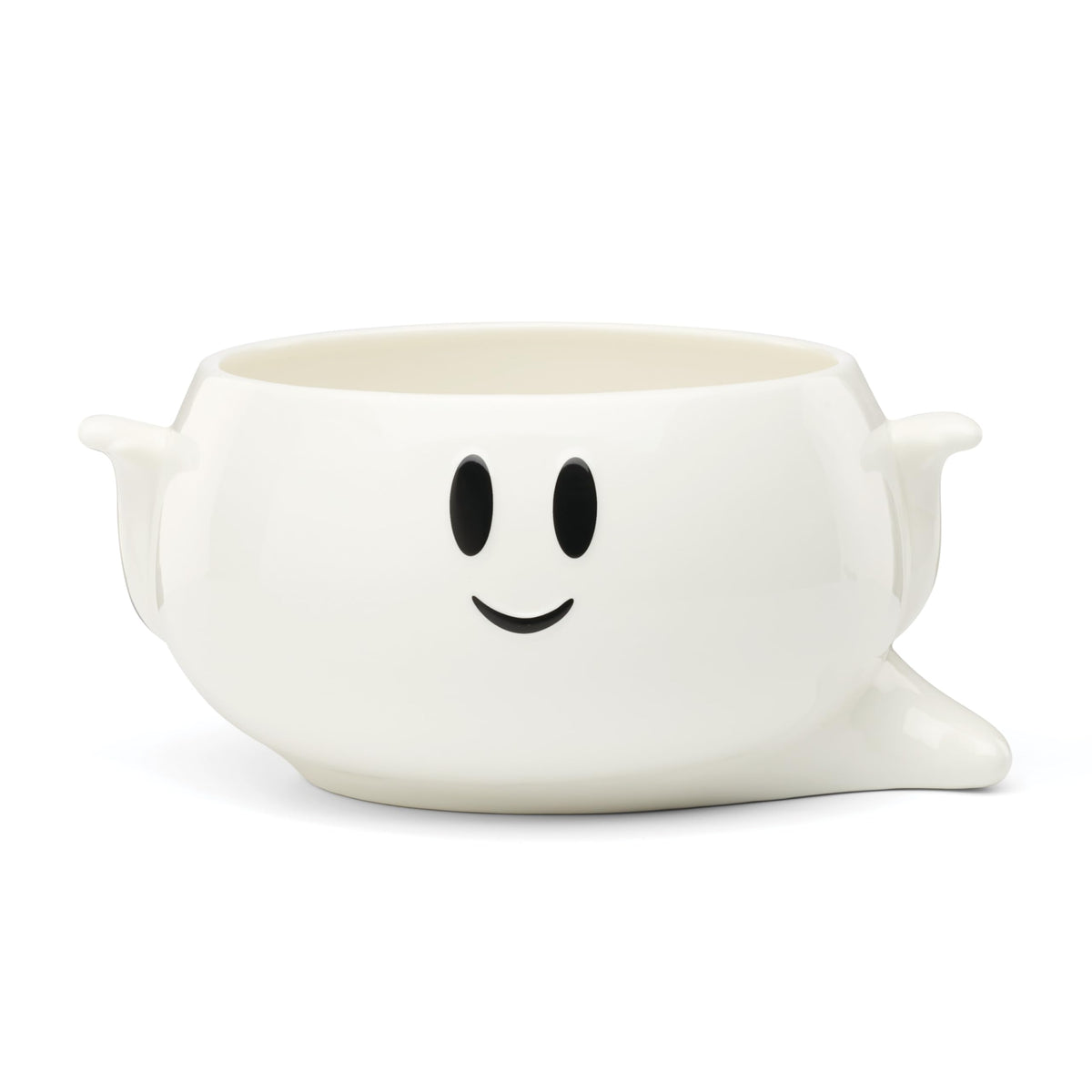 Halloween Ghost Candy Bowl by Lenox – 1 Count, 74 fluid_ounces, Porcelain, White, Model 899851