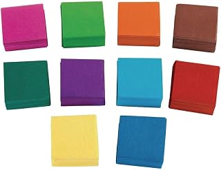 Colorations Mini Bleeding Tissue Art Squares, 5000 Squares, Ages 3+, PreK+