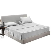 Top Split King Fitted Sheet for Adjustable Bed - 600 Thread Count 100% Egyptian Cotton Half Split Fitted Sheet Only - 1 PC Half Split Silver King Fitted Sheet Only Split Down 32 inches from The Top