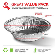 Stock Your Home 200 Pack (3 Inch) / Silver / 200 Pie Pans