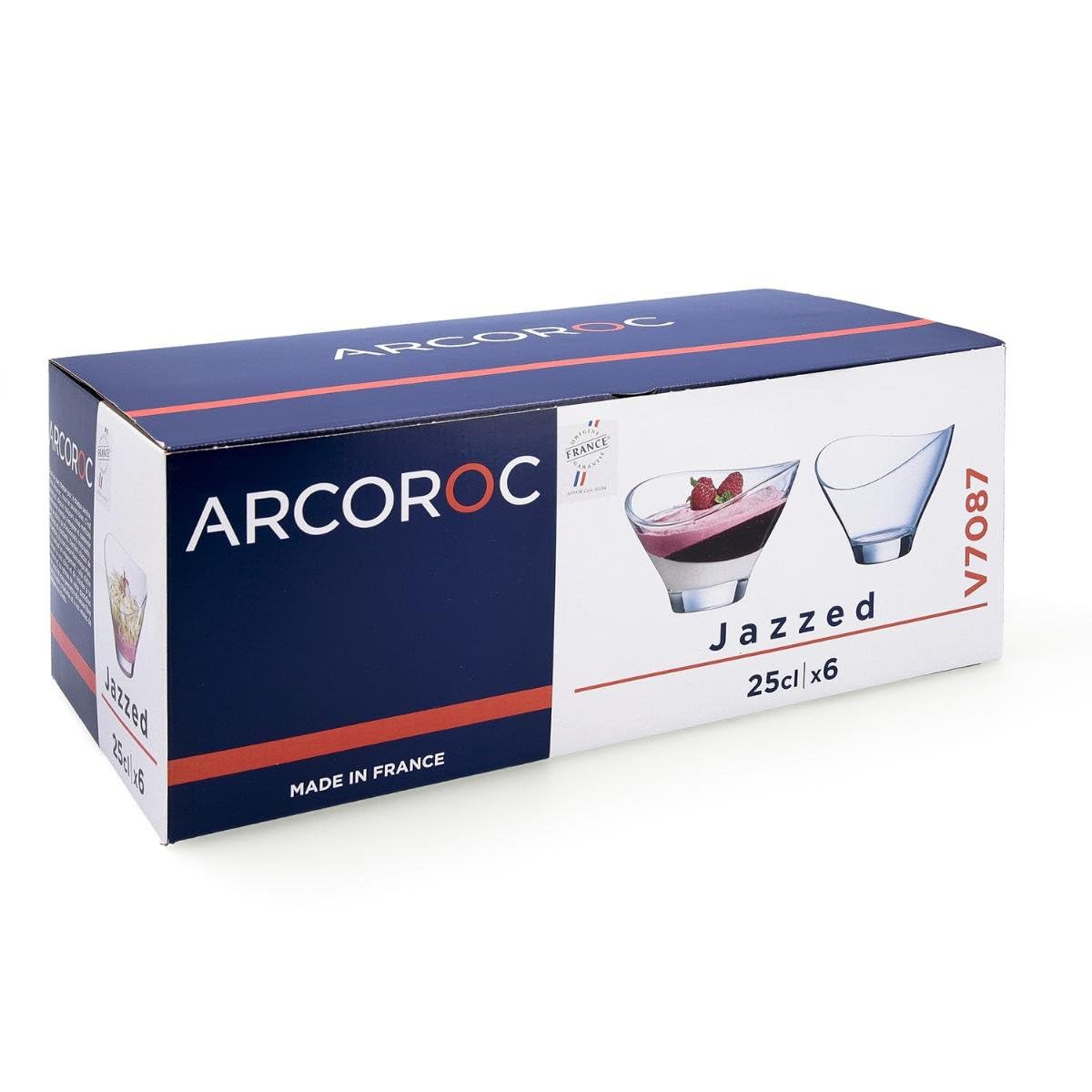 Jazzed Gowl 8.25 Oz by Arcoroc – 0.25 liters, Glass, Transparent, Model L6753
