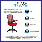 Flash Furniture Red / Set of 1 / Contemporary Home Office Desk Chairs