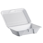 Foam Container by DCC – 8" Length x 7.875" Width x 3.25" Depth, Foam, White, Model 85HT1R