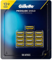 ProGlide Shield Men's Razor Blades (13 Count) by Gillette – 13 Count (Pack of 1), Metal, Black, Pack of 13, Model 980280284