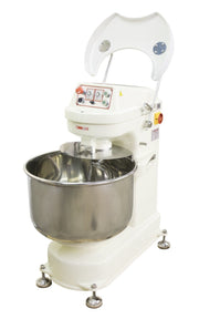 Quart Dual Motor Spiral Dough Mixer by American Eagle Food Machinery – 80 Quarts, Cast Iron, White, Model AE-3050