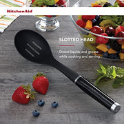 KitchenAid One Size (Pack of 12) / Black 2 / Slotted Spoon Cooking Spoons