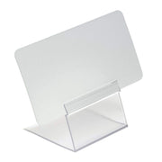 Clear Plastic Easel - 1" H x 2" L by HUBERT – Plastic, Clear, Pack of 12, Model 109041