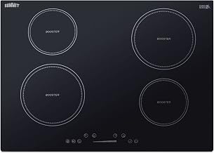 Summit 30" Induction Cooktop, 4 Cooking Zones, 208-240V Electric Cooktop, ADA Compliant Design, Black - SINC4B301B
