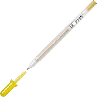 Sakura Color Products of America COLOR PROD AMERICA Gel Pen,Water/Fade Proof,1.0mm,Med. Line,Metallic Gold (SAK38802), Blue