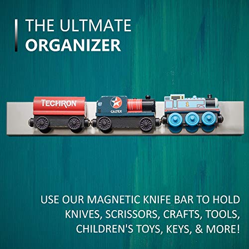 Modern Innovations 10 Inch / Silver / Compact Magnetic Knife Strips