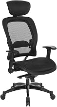 Ergonomic Breathable Mesh Operator Chair, Adjustable Computer Desk Chair with Lumbar Support for Commercial Home Office, Black