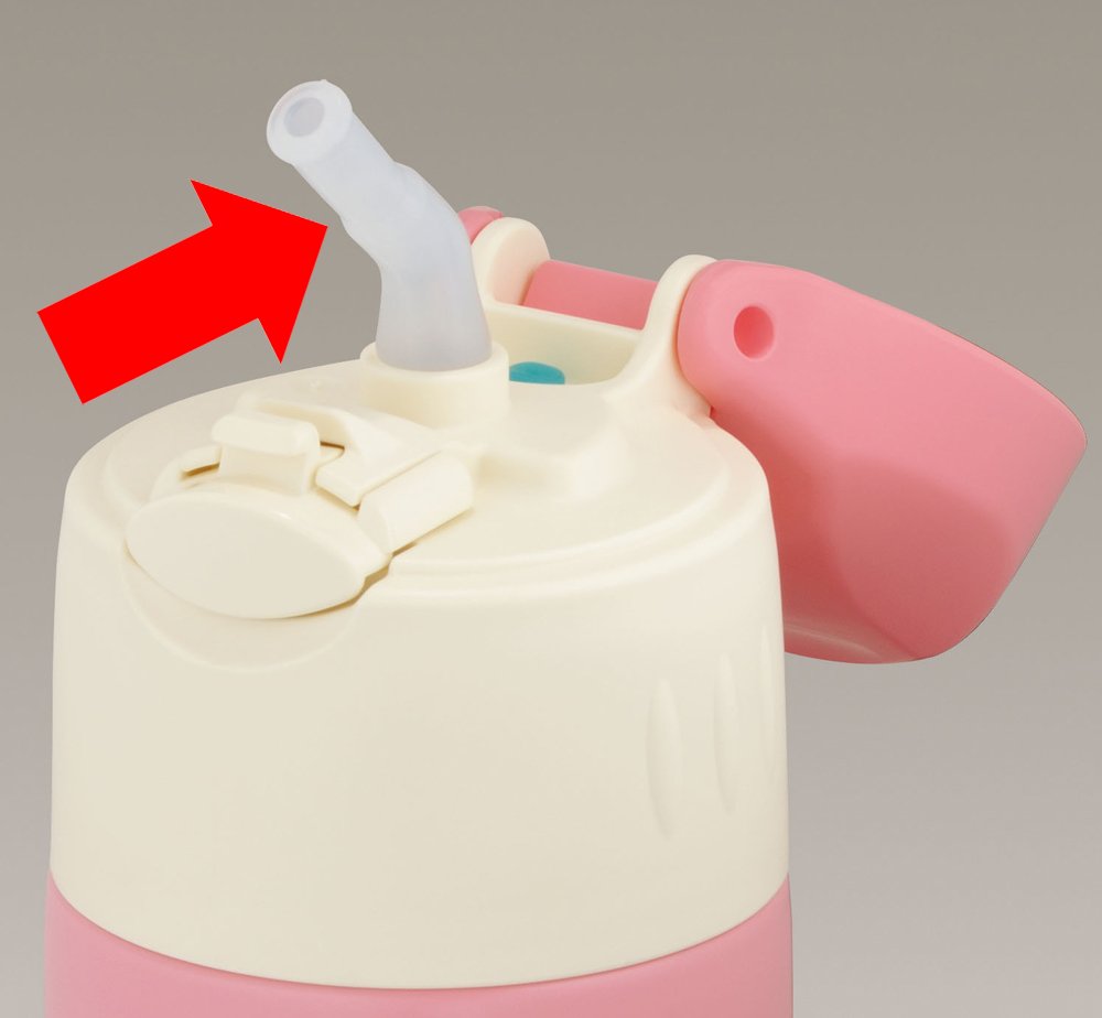 Vacuum Insulation Straw Bottle Pink - 400 Straw Set by THERMOS – One Size, Polyethylene, Model B-356008