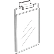 Slatwall Sign Holder 3 1/2" x 5" - Veritcal by Retail Resource – Acrylic, Clear, Model 2029