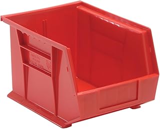 QUANTUM STORAGE SYSTEMS Ultra Stack & Hang BIN RED 10-3/4in x 8-1/4in x 7in