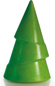 Martellato MA3009 Clear Polycarbonate Chocolate Mold with 4 Half-Christmas-Tree Cavities 120mm High