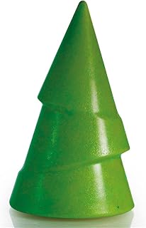 Martellato MA3009 Clear Polycarbonate Chocolate Mold with 4 Half-Christmas-Tree Cavities 120mm High